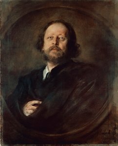 Ritratto dello scrittore tedesco Paul Johann Ludwig von Heyse da German School