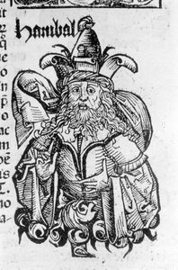Ritratto di Annibale (247 a.C. - 183 a.C.), generale e statista cartaginese - in Liber chronicarum di Hartmann Schedel, Norimberga 1497.