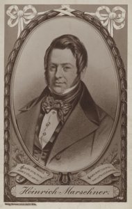 Ritratto di Heinrich Marschner da German School