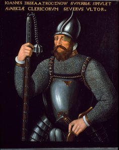 Ritratto di Jan Zizka, Capo Guerra degli Hussiti, XVI secolo da German School