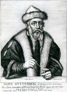 Ritratto di Johannes Gutenberg da German School