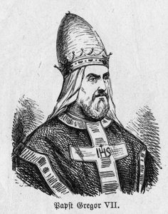 Ritratto di Papa Gregorio VII (Ildebrando) da German School