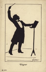 Ritratto di Richard Wagner da German School