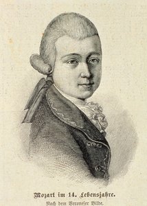 Ritratto di Wolfgang Amadeus Mozart da German School