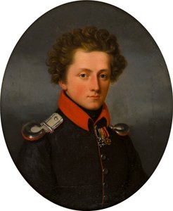 Ritratto di un giovane ufficiale da German School