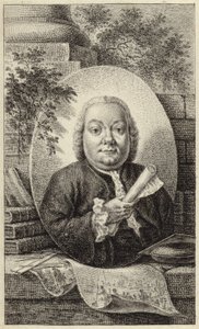 Ritratto di un uomo corpulento in abiti del XVIII secolo da German School