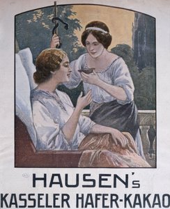 Poster pubblicitario del cioccolato di Kassel, 1908