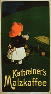 Poster pubblicitario per il caffè di malto Kathreiners