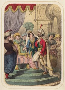 Il principe Agib in una scena da Le mille e una notte da German School