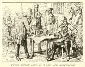 Principe Eugenio, Luigi di Baden e Marlborough da German School