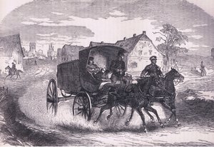 Posto militare prussiano, Cassells History of the War between France and Germany pubblicato da Cassell and Company Limited, c.1890 (litografia) da German School