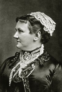 Regina Carola di Sassonia c.1890 (foto b/n) da German School