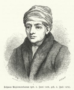 Regiomontano, matematico e astronomo rinascimentale tedesco (incisione) da German School