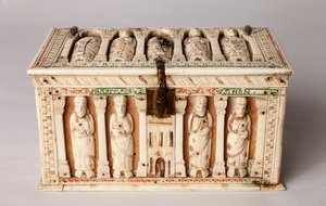 Cofanetto reliquiario, Colonia, Germania, c.1150 da German School