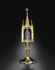 Reliquiario con dente di San Giovanni Battista, Lavorazione del metallo: 1375-1400