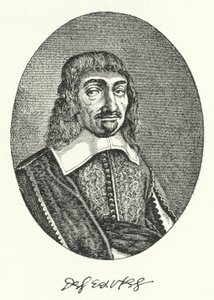 René Descartes, filosofo francese (incisione) da German School