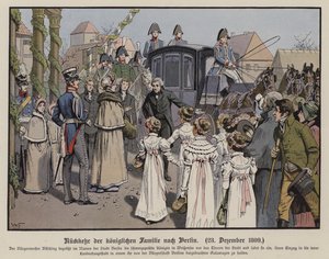 Ritorno della famiglia reale prussiana a Berlino, 23 dicembre 1809 da German School