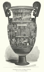 Anfora greca riccamente decorata