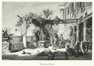 Imperatore romano Tiberio sull