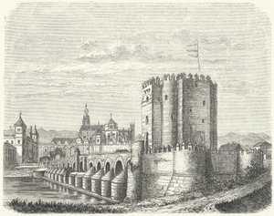 Ponte romano e Grande Moschea di Cordova, Spagna da German School