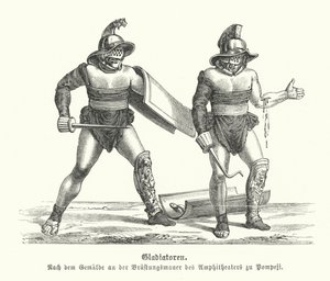 Gladiatori romani (incisione)