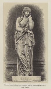 Statua trionfale romana di una donna germanica da German School