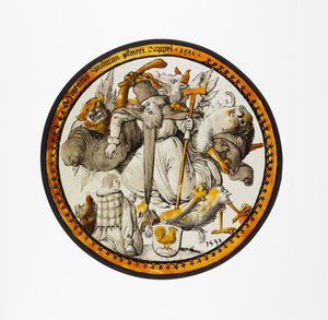 Medaglione con la tentazione di Sant