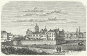 Palazzo reale a Stoccolma nel XVII secolo (incisione) da German School