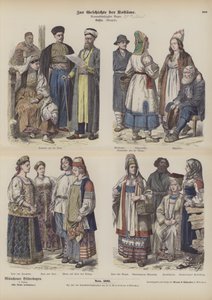 Costumi russi, fine XIX secolo da German School