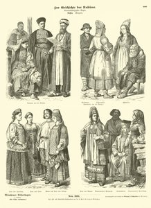 Costumi russi, fine XIX secolo da German School
