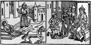 San Saturnino fu il fondatore del cristianesimo a Tolosa a metà del III secolo. A quel tempo i cristiani erano perseguitati: San Saturnino fu una delle vittime dei pagani. Il suo corpo legato alla coda di un toro, fu trascinato vicino al Rom da German School