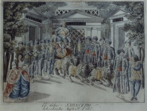 Scena da Il flauto magico di Wolfgang Amadeus Mozart da German School