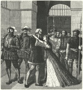 Sir Thomas More saluta sua figlia prima della sua esecuzione da German School