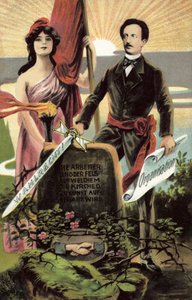 Cartolina di propaganda socialista da German School