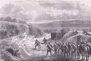 Sortita da Parigi, Cassells History of the War between France and Germany pubblicato da Cassell and Company Limited, c.1890 (litografia) da German School