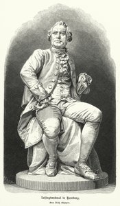 Statua ad Amburgo di Fritz Schaper del drammaturgo e filosofo tedesco Gotthold Ephraim Lessing da German School
