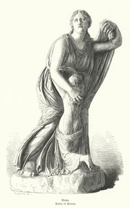 Statua di Niobe che protegge uno dei suoi figli da Artemide e Apollo