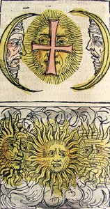 Cani solari e cani lunari, pubblicato nella Cronaca di Norimberga, 1493