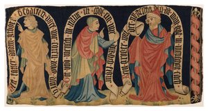 Frammento di arazzo raffigurante Tre Profeti, dalla Franconia
