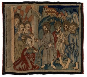 Pannello di arazzo con scene della Passione da un antependium, dall