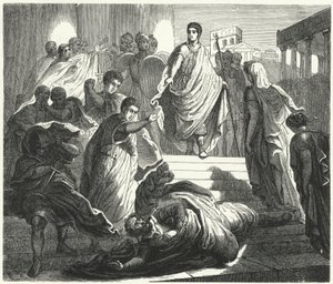 Tarquinius Superbus assassina suo suocero, Servio Tullio, per reclamare il trono romano da German School