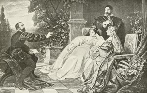 Tasso e le due Eleonore (incisione) da German School