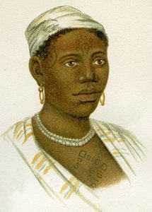 Donna africana tatuata, 1894 da German School