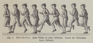 Dieci immagini di un uomo che corre scattate in un secondo da German School