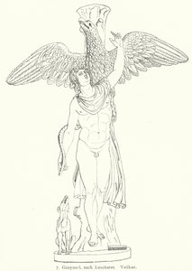 Il rapimento di Ganimede, da una scultura dello scultore greco antico Leochares da German School