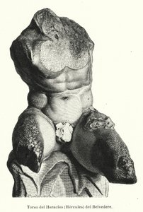 Il Torso del Belvedere, scultura romana tradizionalmente ritenuta una rappresentazione di Ercole da German School