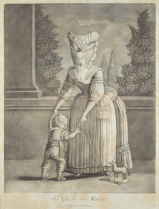 Il ragazzo in abito da marinaio, pubblicato da Johann Jakob Haid (1704-67) Augusta da German School