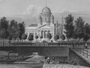 La Cattedrale, Berlino (incisione su acciaio) da German School
