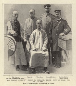 La missione espiatoria cinese in Germania, il principe Chun a bordo della S S "Bayern" da German School