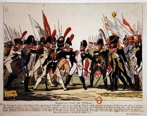 La fine di Napoleone (1769-1821) come Generale nel 1815 da German School
